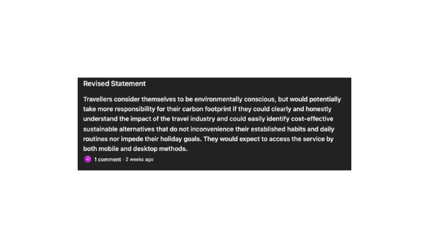 The revised problem statement after three rounds of synthesis with the team